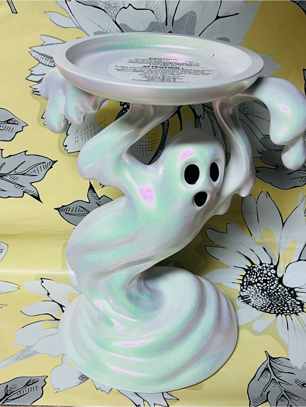 NEW Drippy Ghost Pedestal Candle Holder Bath & Body Works 2026 Halloween Decor